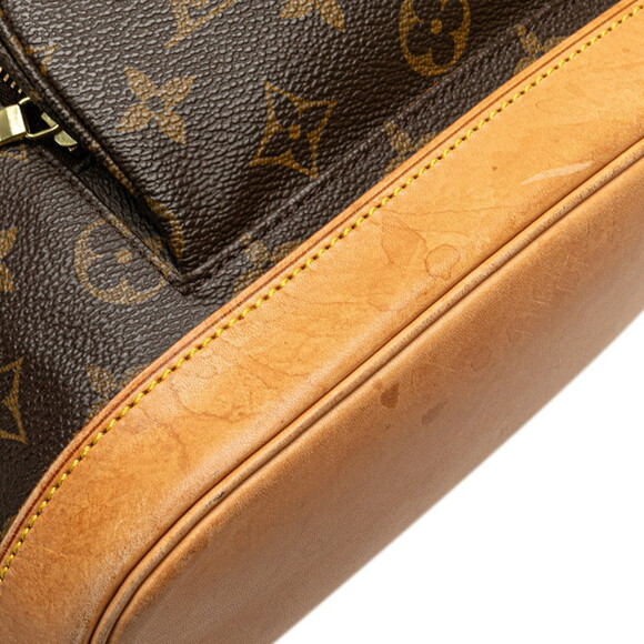 LOUIS VUITTON Authentic Brown Monogram Leather Backpack main image 10